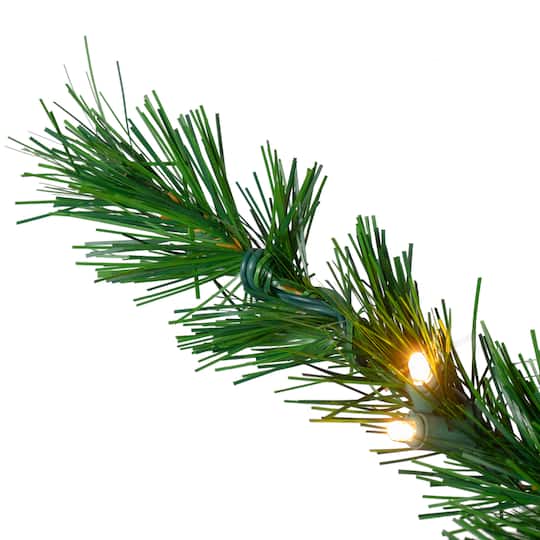 9ft. Pre-lit Sugar Pine Upside Down Artificial Christmas Tree, Clear LED Lights